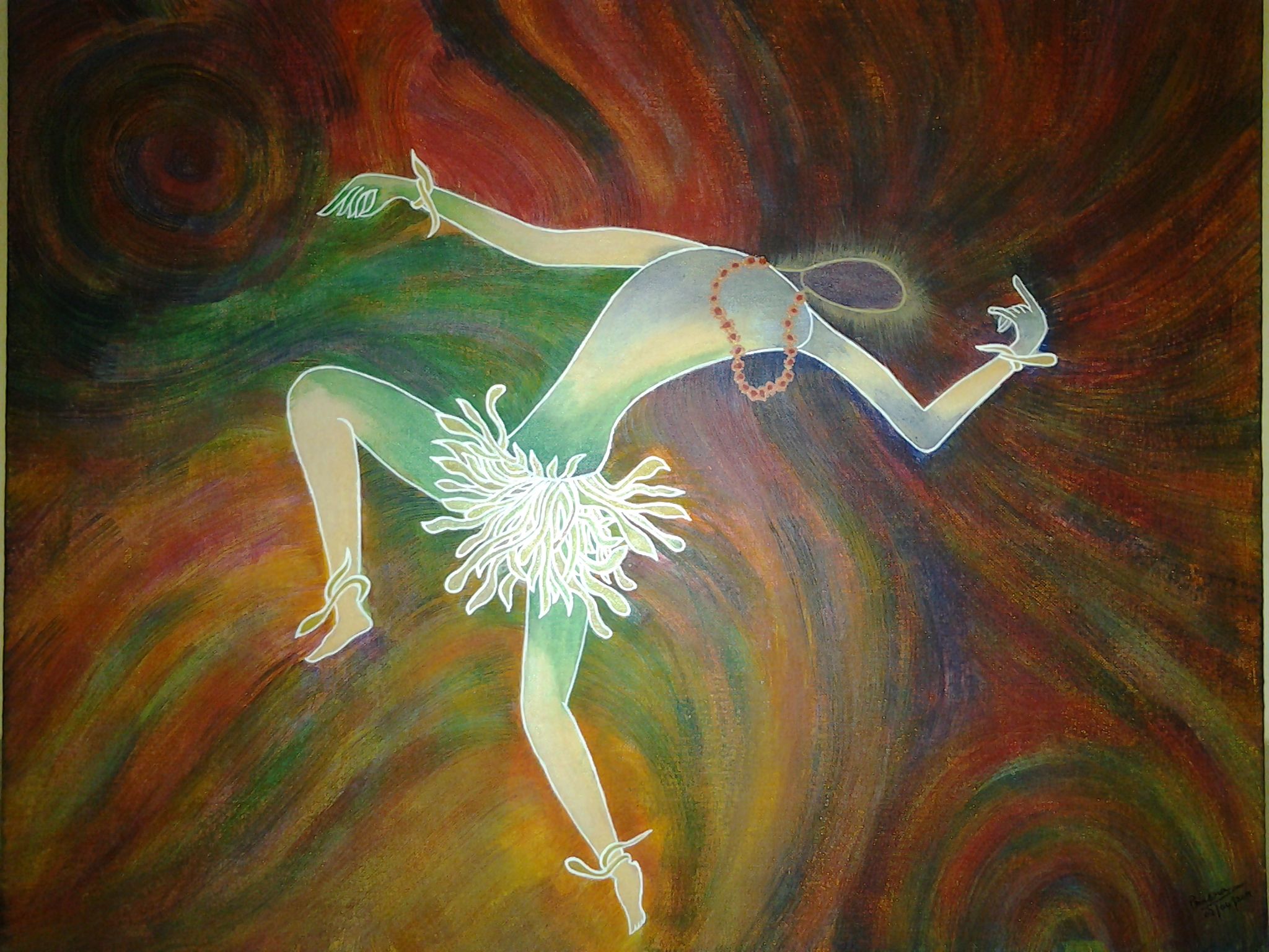 The cosmic dancer on 20X24 canvas